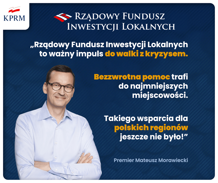 Logotyp Rządowego Funduszu Inwestycji Lokalnych - Gmina Niebylec złożyła wniosek na dofinasowanie budowy kompleksu przedszkolno-żłobkowego w Niebylcu. Została nam przyznana kwota 3 000 000 zł.