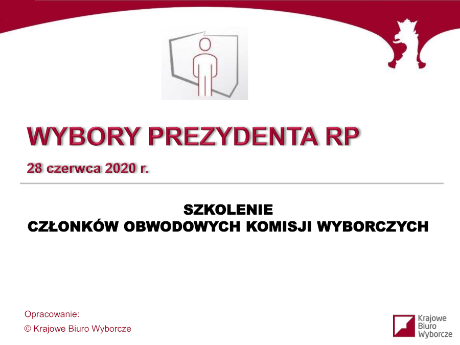 Materiały szkoleniowej dla członków Obwodowych Komisji Wyborczych